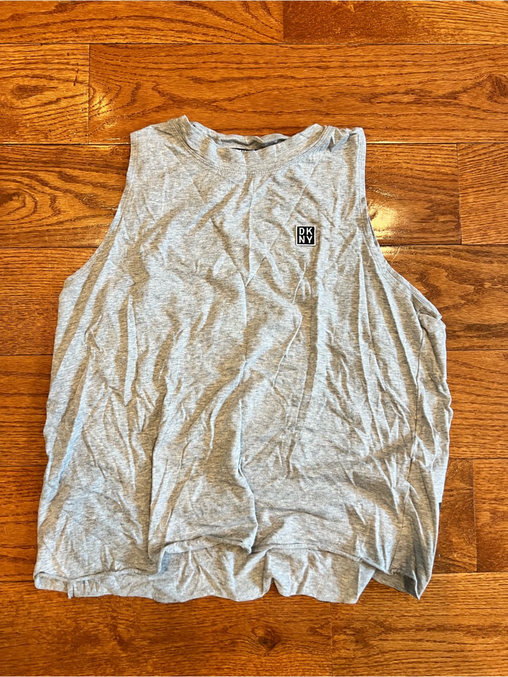 DKNY Women's Gray Sleeveless Muscle Tank